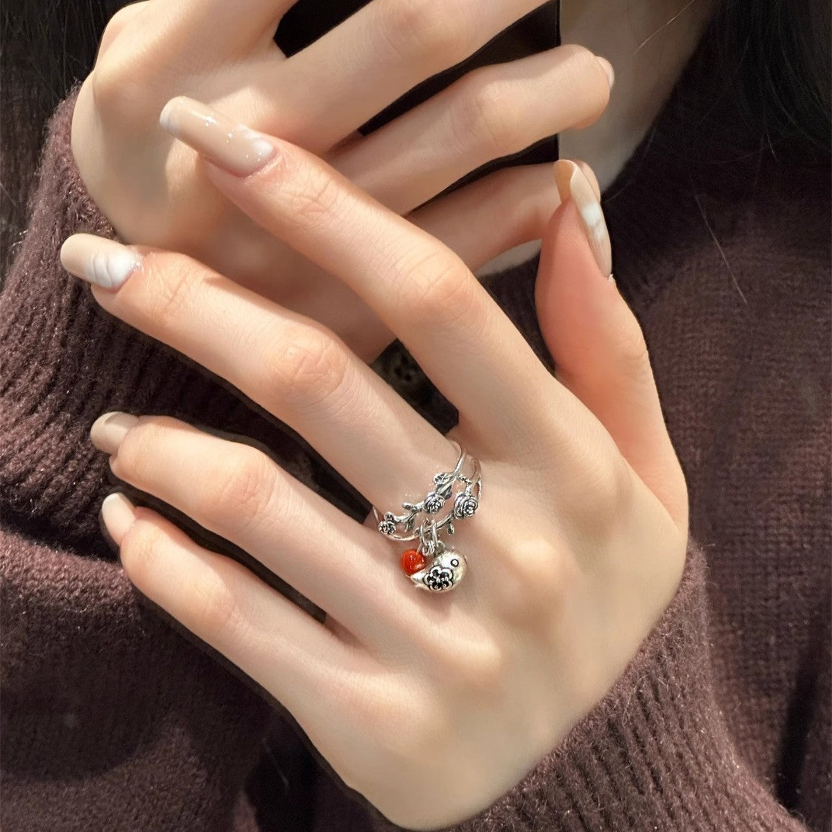 Argent Bague classique au charme intemporel