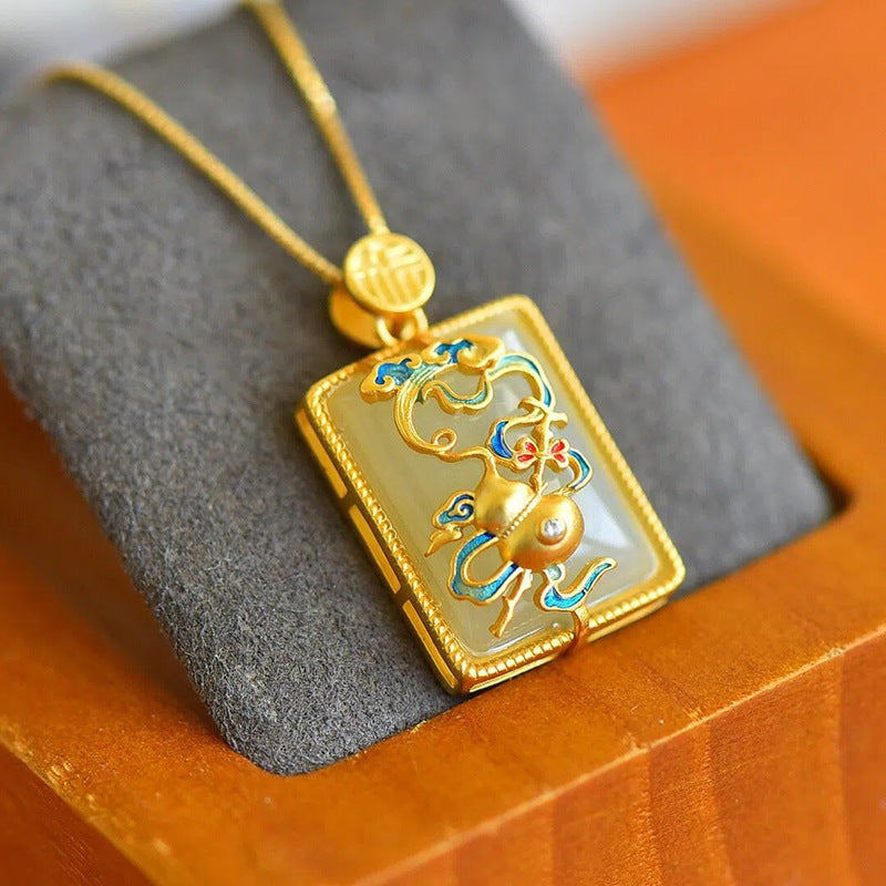 Argent Collier magnifique au style unique