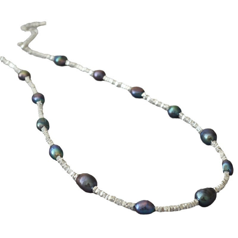 Argent Collier magnifique au style unique