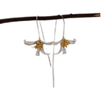 Argent Boucle d'oreille charmant pour toute occasion