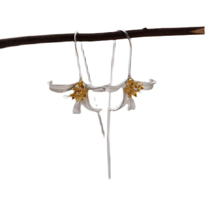 Argent Boucle d'oreille charmant pour toute occasion