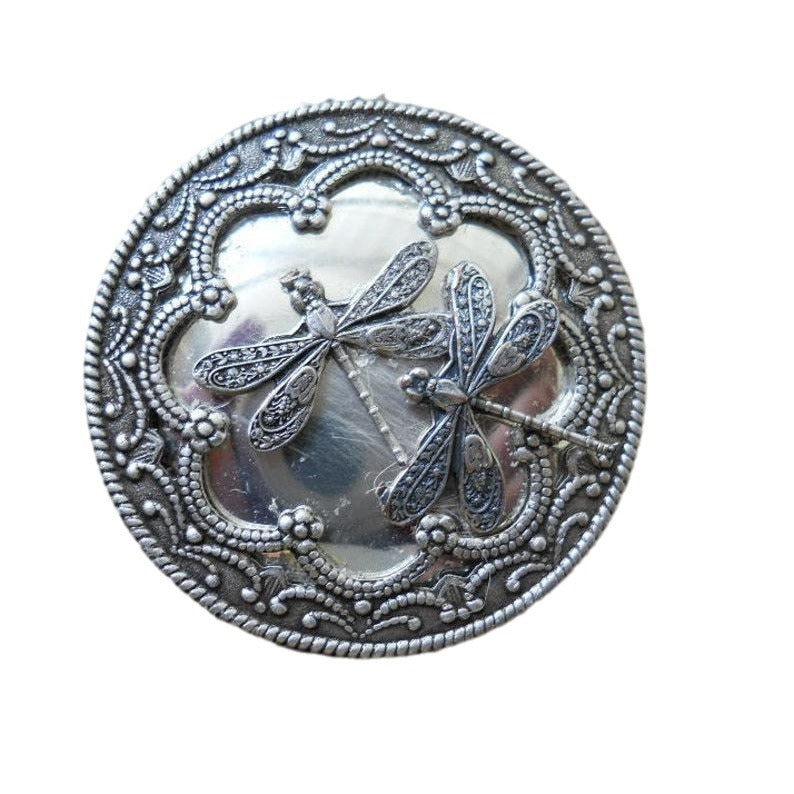 Argent Collier vintage fait main