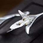 Argent Boucle d'oreille artisanal délicat