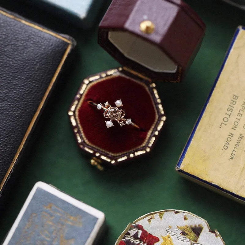 Perle Bague romantique pour moments spéciaux