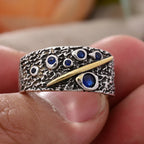 Argent Bague artisanal délicat