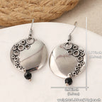 Argent Boucle d'oreille artisanal délicat