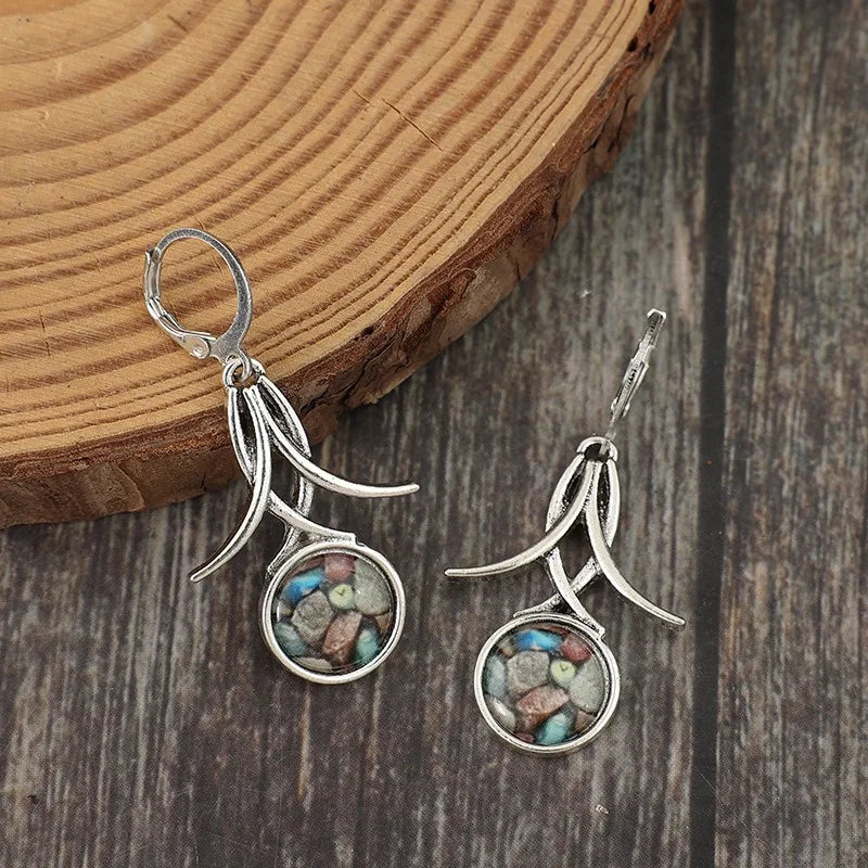 Argent Boucle d'oreille artisanal délicat