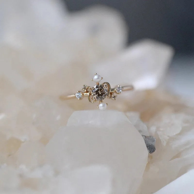 Perle Bague romantique pour moments spéciaux