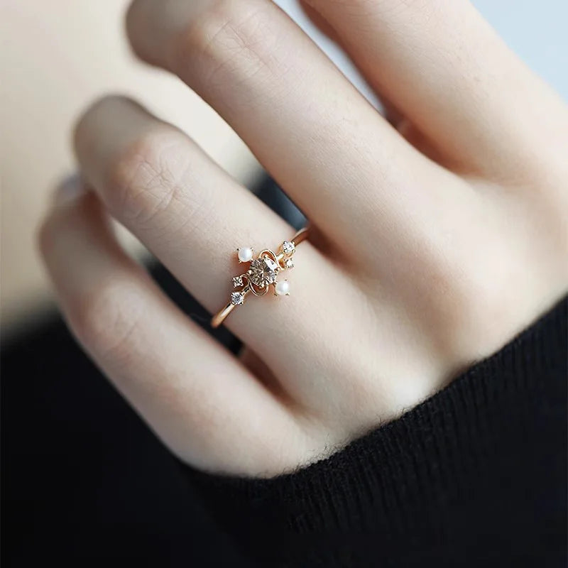 Perle Bague romantique pour moments spéciaux