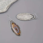 Argent Boucle d'oreille artisanal délicat