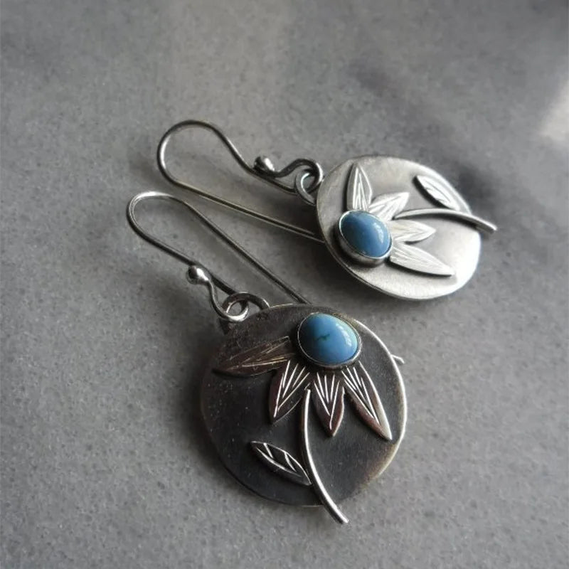 Argent Boucle d'oreille artisanal délicat