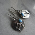 Argent Boucle d'oreille artisanal délicat