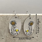 Argent Boucle d'oreille artisanal délicat