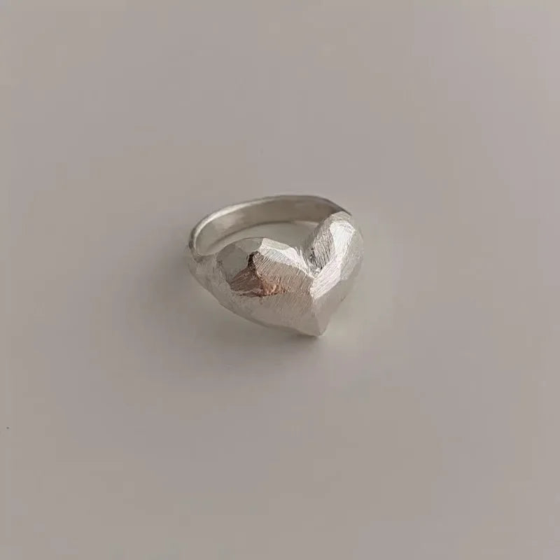Argent Bague artisanal délicat