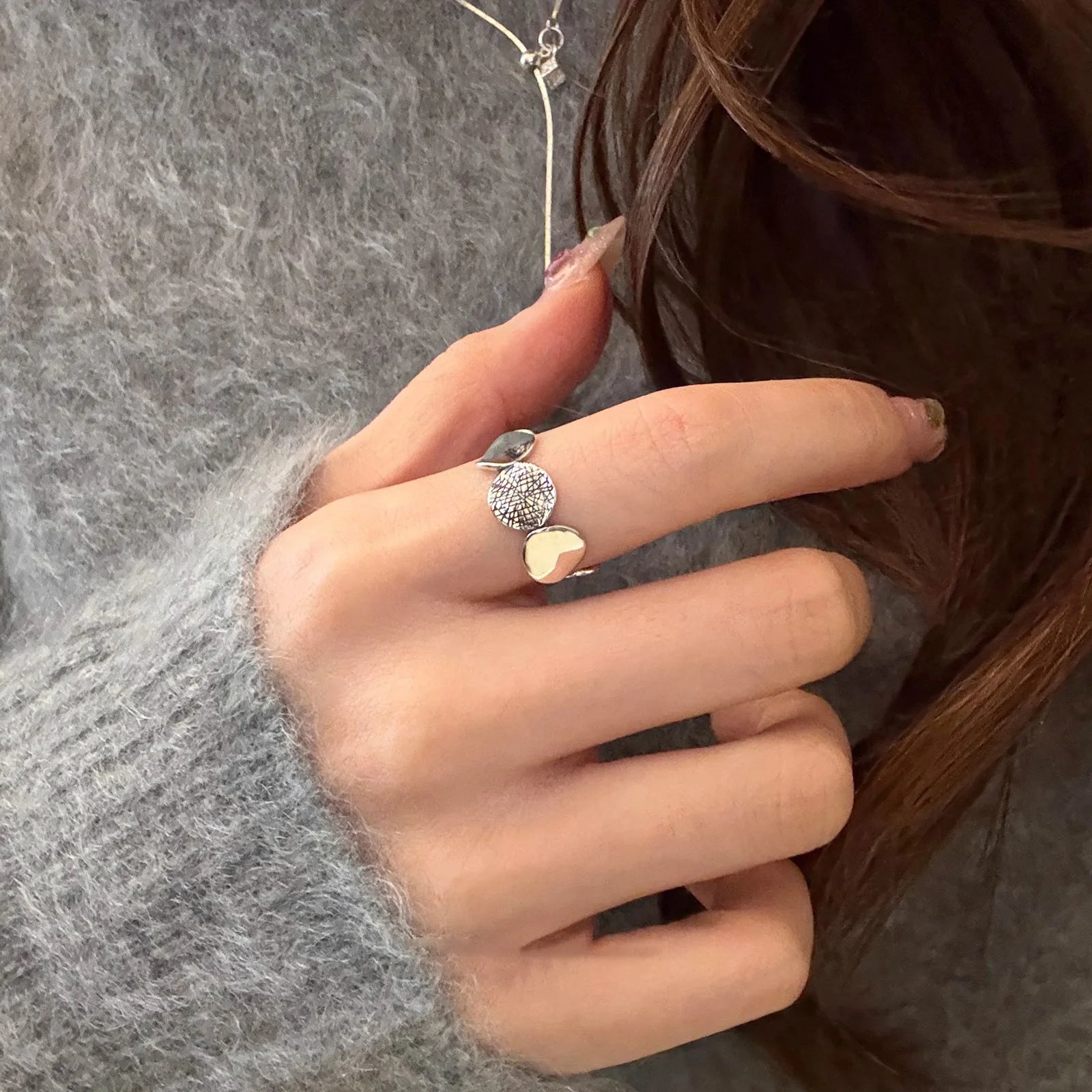 Argent Bague charmant pour toute occasion