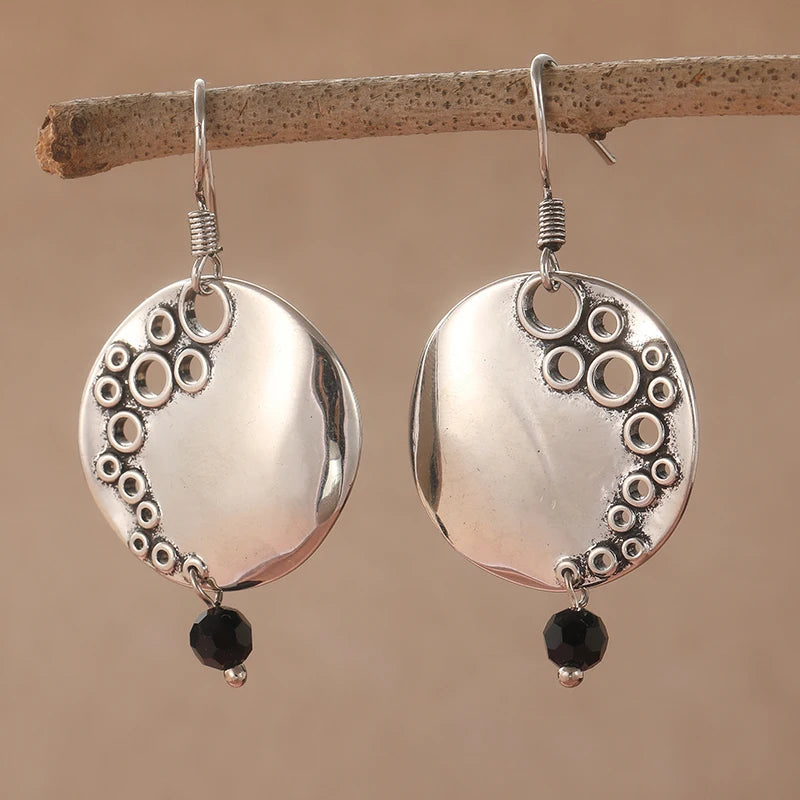 Argent Boucle d'oreille artisanal délicat