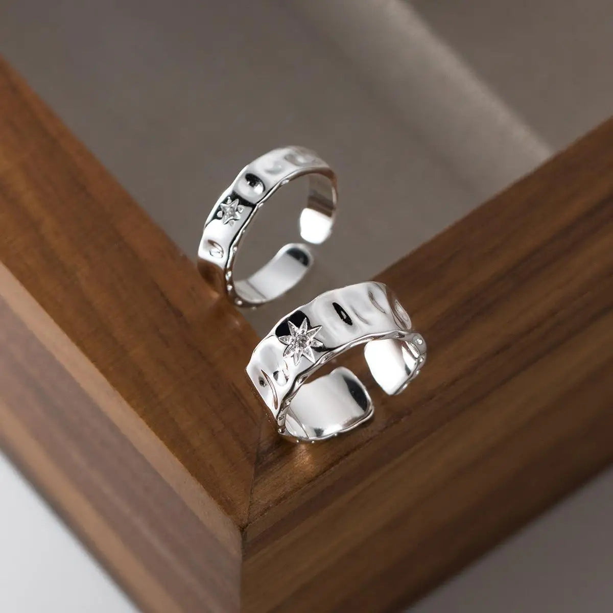 Argent Bague artisanal délicat