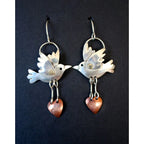 Argent Boucle d'oreille artisanal délicat