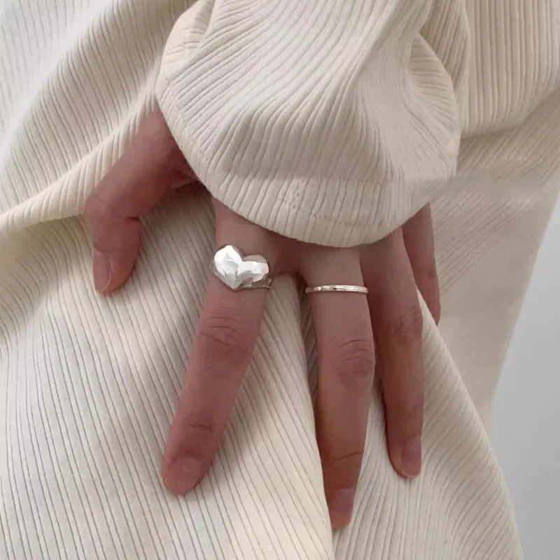 Argent Bague artisanal délicat