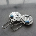 Argent Boucle d'oreille artisanal délicat