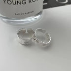 Argent Bague artisanal délicat