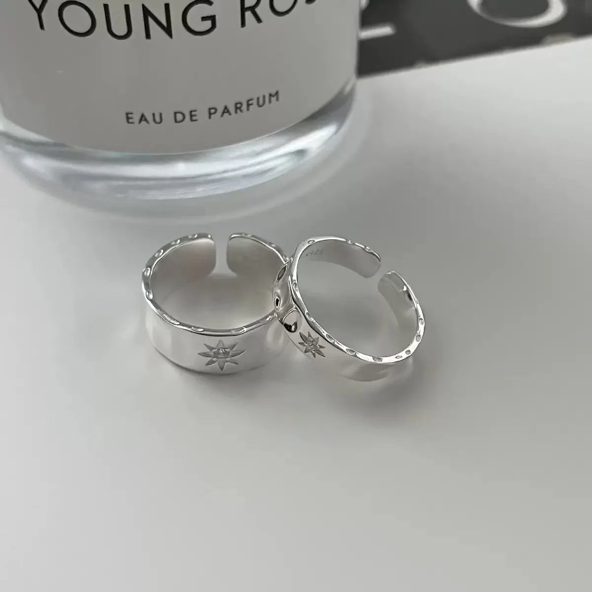 Argent Bague artisanal délicat