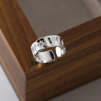 Argent Bague artisanal délicat