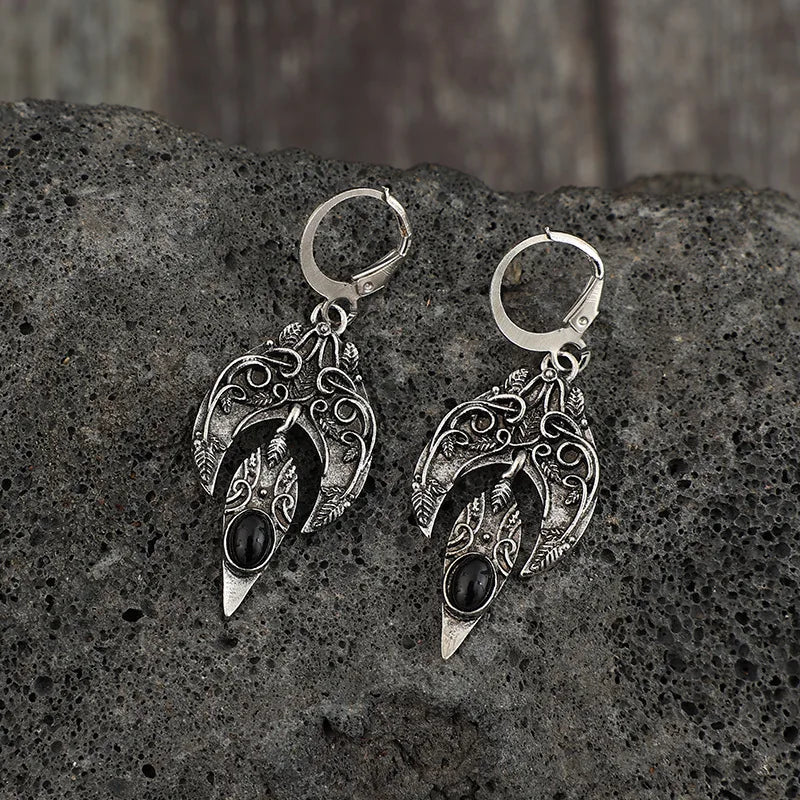 Argent Boucle d'oreille artisanal délicat