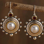 Argent Boucle d'oreille artisanal délicat