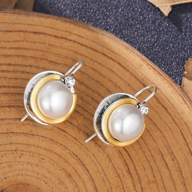 Argent Boucle d'oreille artisanal délicat