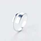 Argent Bague artisanal délicat