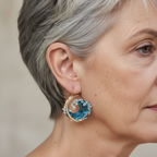 Boucle d'oreille artisanal délicat