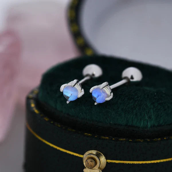 Argent Boucle d'oreille artisanal délicat