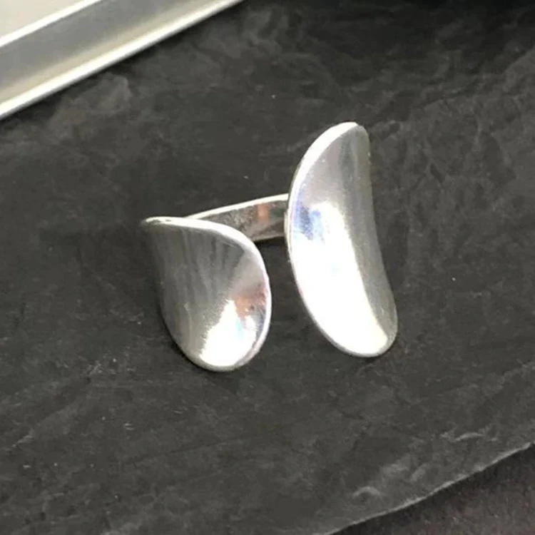 Argent Bague artisanal délicat