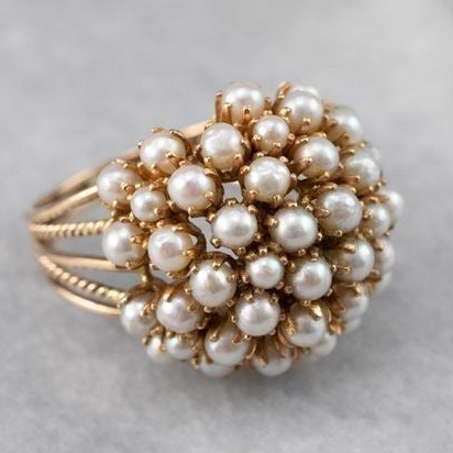 Perle Bague élégant pour toute occasion