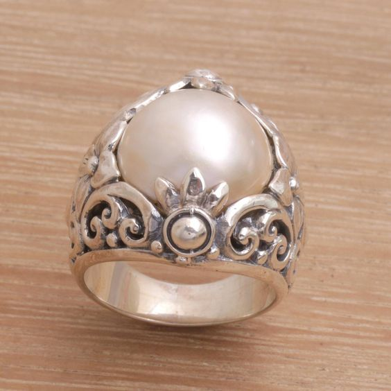 Argent Bague artisanal délicat