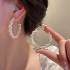 Perle Boucle d'oreille vintage fait main